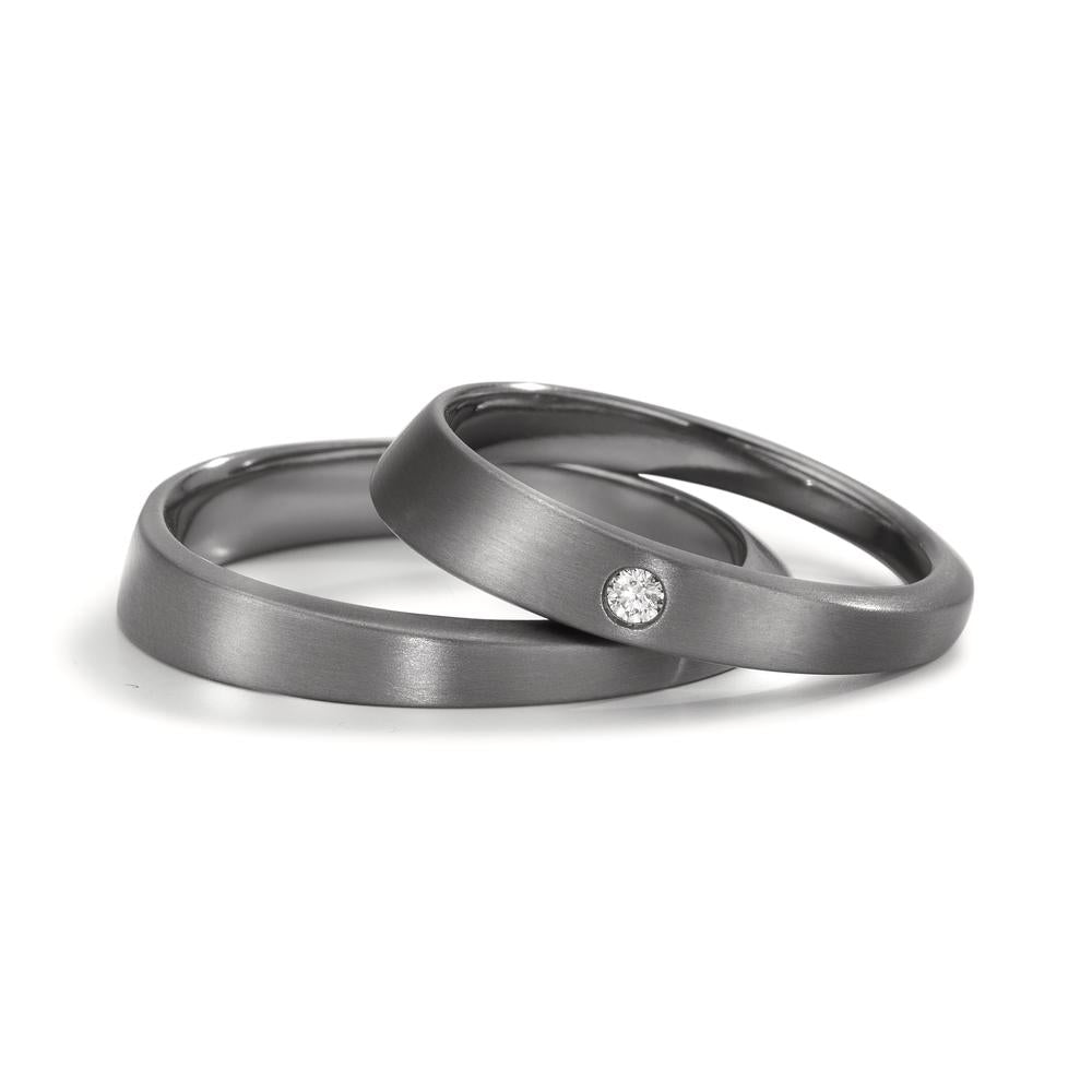 Partnergyűrű 999 tantál Gyémánt 0.03 ct, w-si