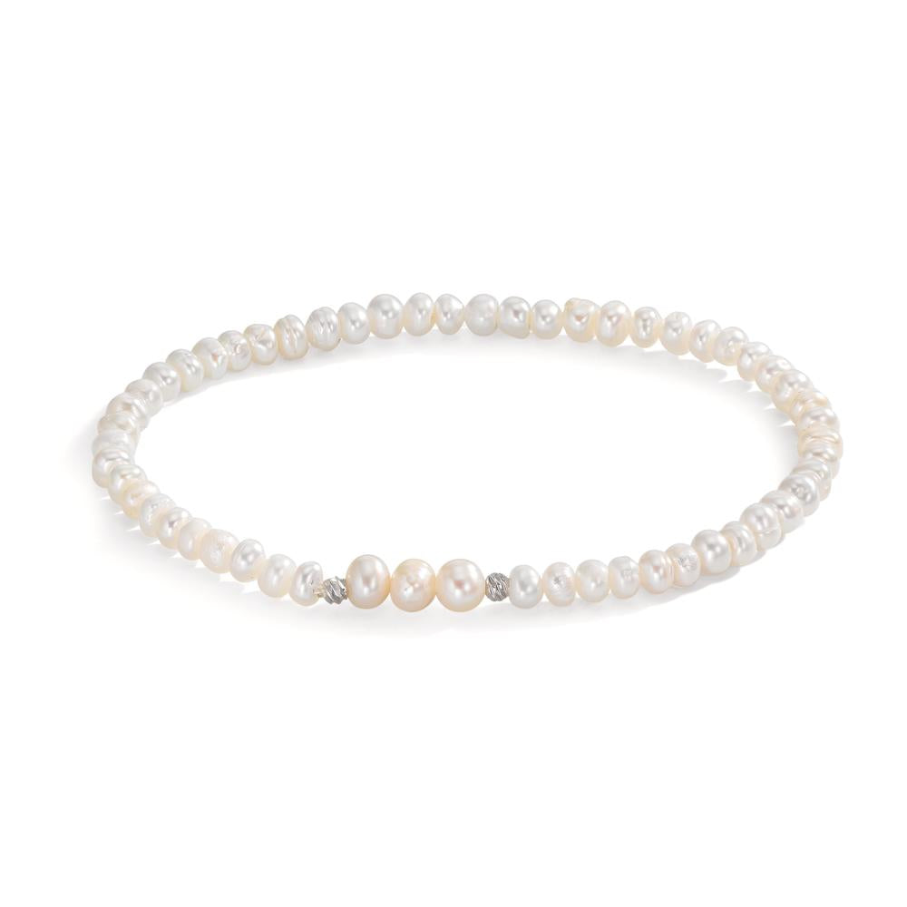 Karkötő Rozsdamentes acél édesvízi tenyésztett gyöngy 3.5-4 mm 17 cm