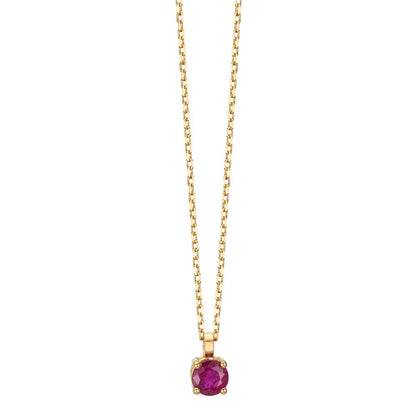 Nyakékek 750/18 K sárga arany Rubin 0.26 ct 42 cm
