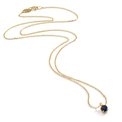 Nyakékek 750/18 K sárga arany Zafír 0.28 ct 42 cm