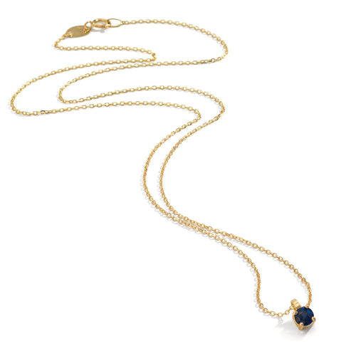 Nyakékek 750/18 K sárga arany Zafír 0.28 ct 42 cm