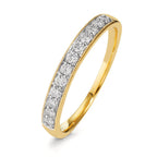 Memória gyűrű 750/18 K sárga arany Gyémánt 0.25 ct, 12 Kövek, w-pi3