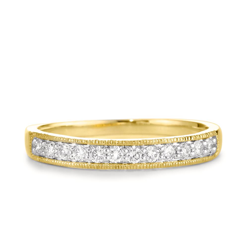Memória gyűrű 750/18 K sárga arany Gyémánt 0.25 ct, 12 Kövek, w-pi3