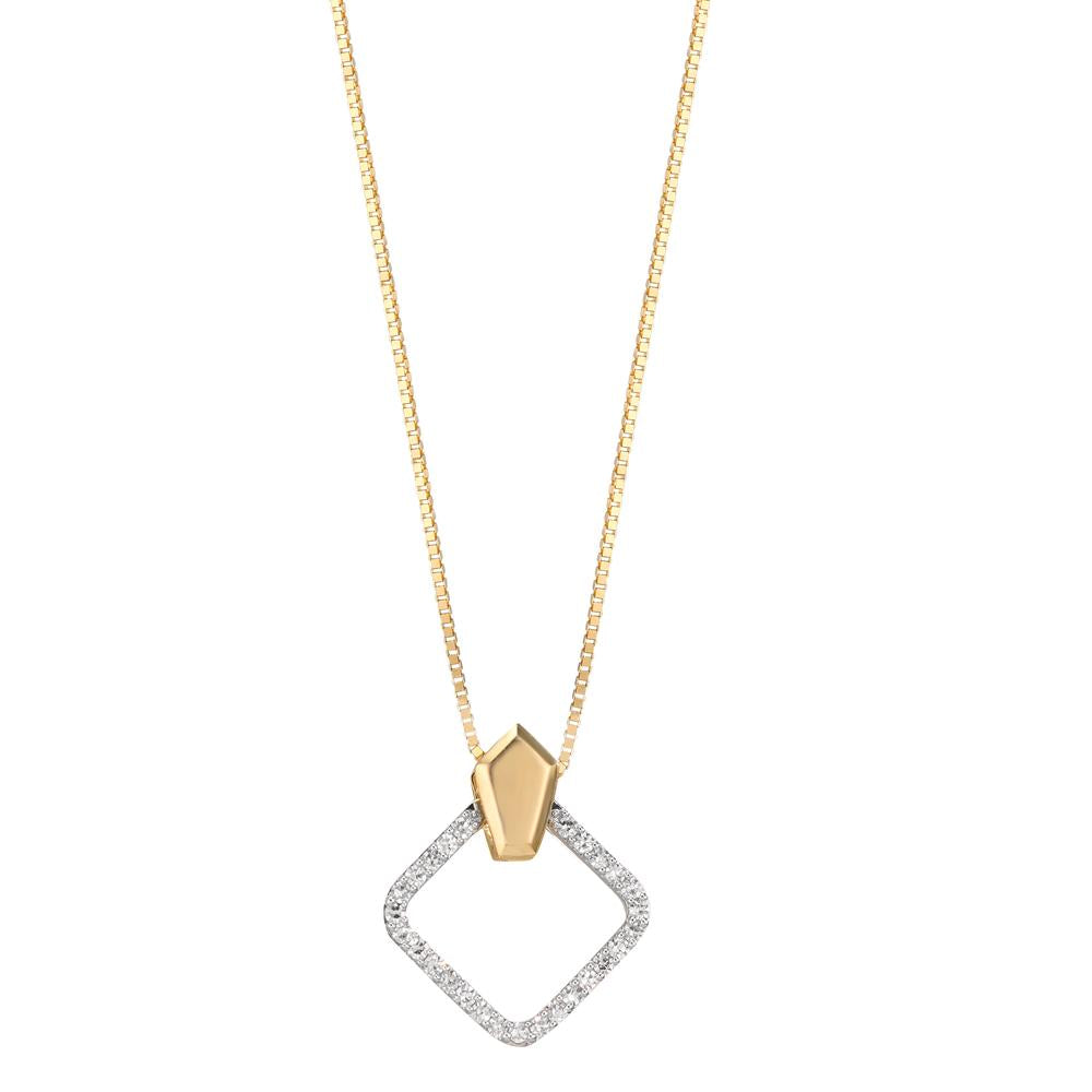 Medál 750/18 K sárga arany Gyémánt 0.10 ct, w-si
