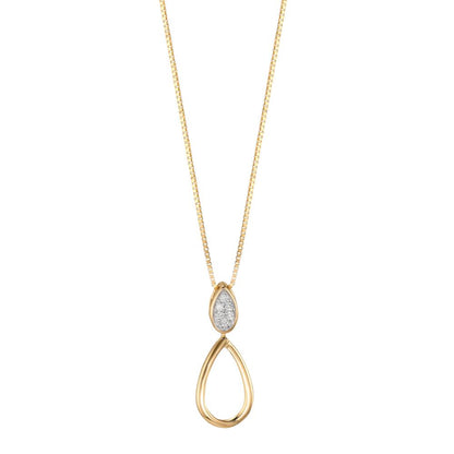 Medál 750/18 K sárga arany Gyémánt 0.03 ct, 6 Kövek, w-pi1