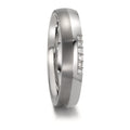 Partnergyűrű Rozsdamentes acél, Titán Gyémánt 0.09 ct, 6 Kövek, w-si