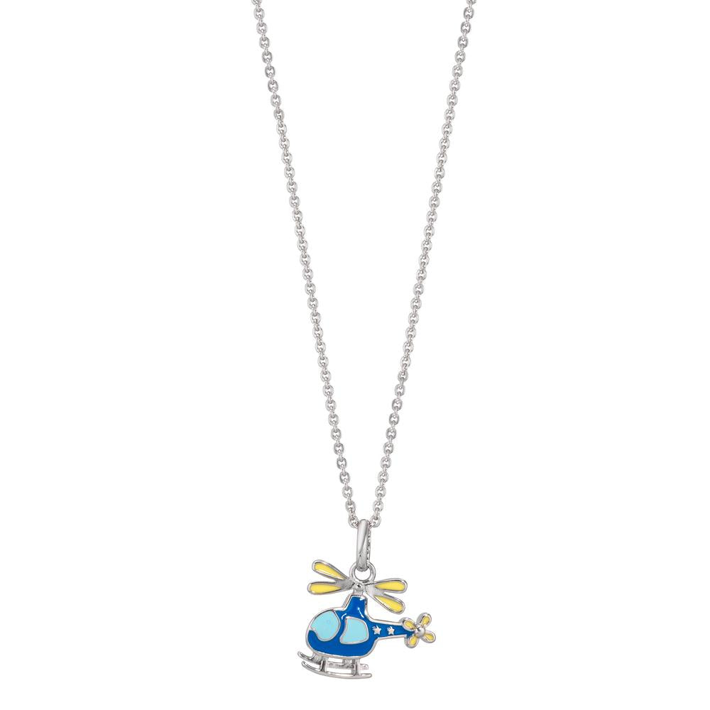 Nyaklánc medállal Ezüst ródiumozott Helikopter 38-40 cm