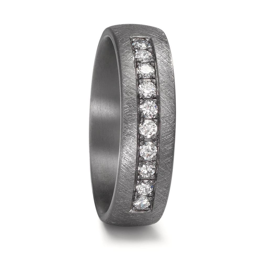 Partnergyűrű 999 tantál Laborban növesztett gyémánt 0.25 ct, 10 Kövek, tw-vsi