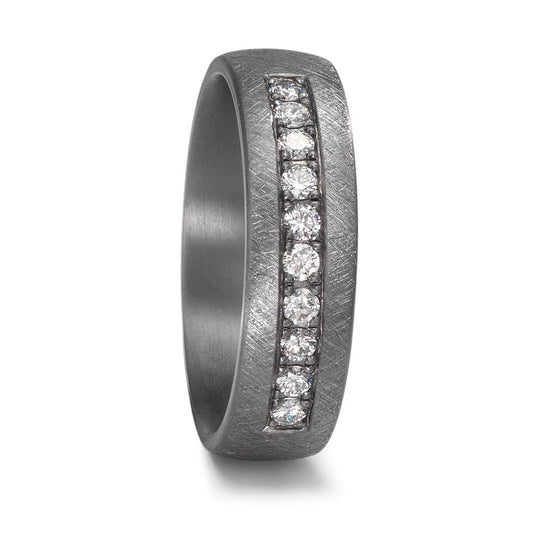 Partnergyűrű 999 tantál Laborban növesztett gyémánt 0.25 ct, 10 Kövek, tw-vsi