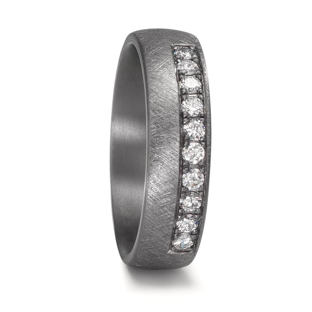 Partnergyűrű 999 tantál Laborban növesztett gyémánt 0.25 ct, 10 Kövek, tw-vsi