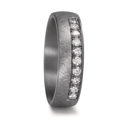Partnergyűrű 999 tantál Laborban növesztett gyémánt 0.25 ct, 10 Kövek, tw-vsi