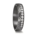 Partnergyűrű 999 tantál Laborban növesztett gyémánt 0.25 ct, 10 Kövek, tw-vsi