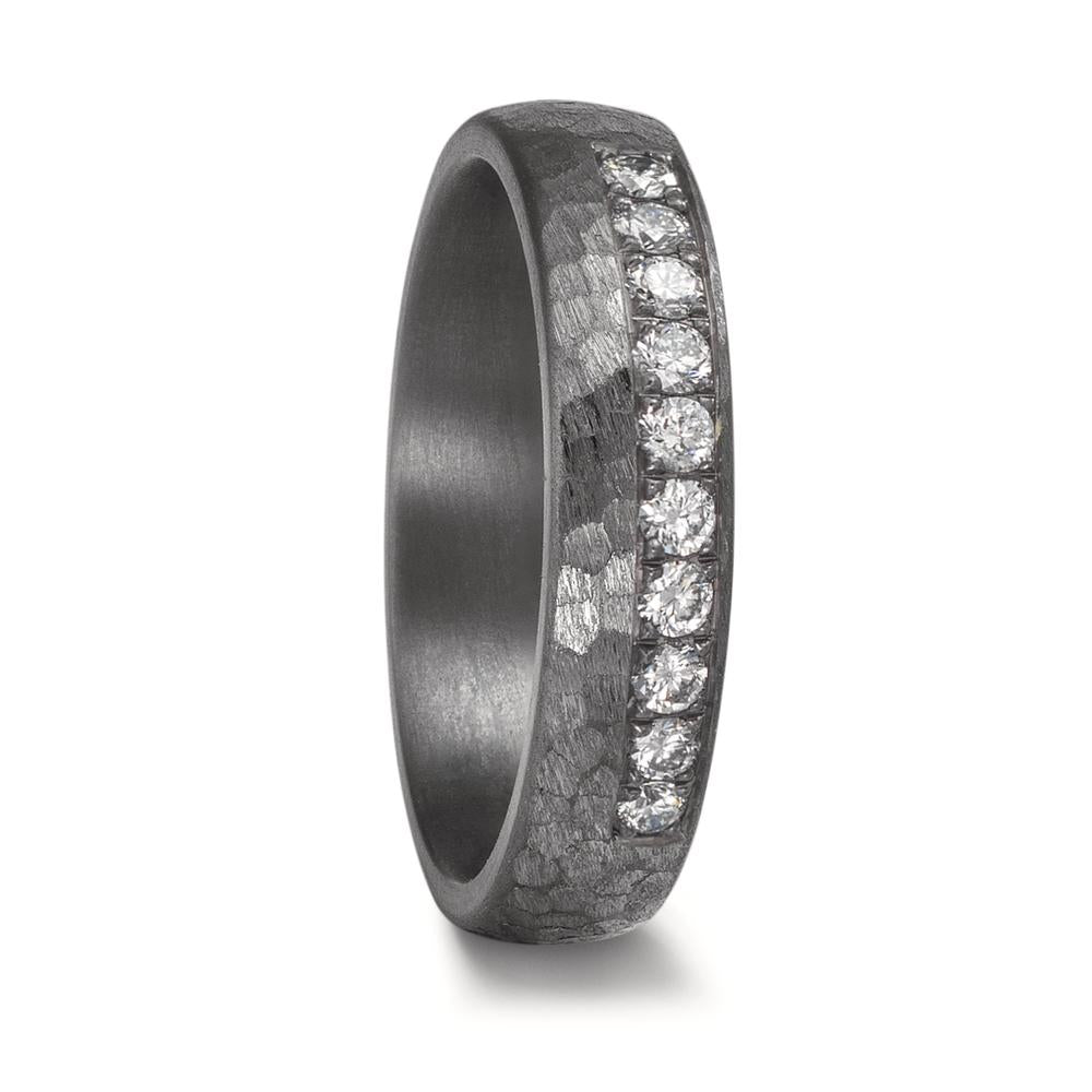 Partnergyűrű 999 tantál Laborban növesztett gyémánt 0.25 ct, 10 Kövek, tw-vsi