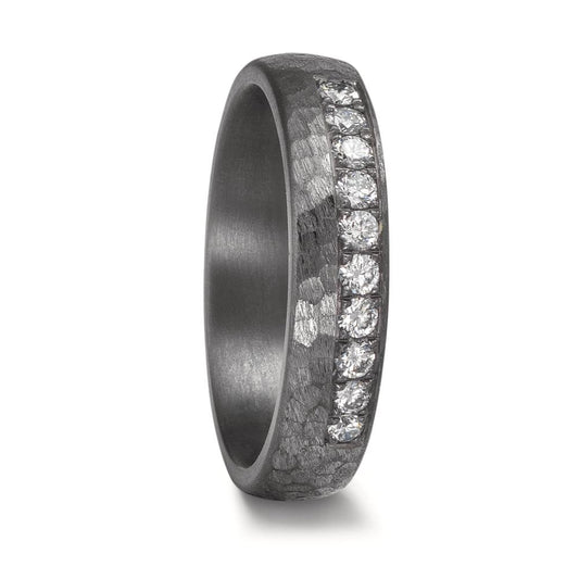 Partnergyűrű 999 tantál Laborban növesztett gyémánt 0.25 ct, 10 Kövek, tw-vsi