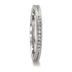 Partnergyűrű 950 platina Gyémánt 0.075 ct, 10 Kövek, w-si