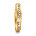 Partnergyűrű 750/18 K sárga arany Gyémánt 0.18 ct, 12 Kövek, w-si
