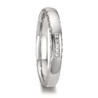 Partnergyűrű 950 platina Gyémánt 0.02 ct, 5 Kövek, w-si