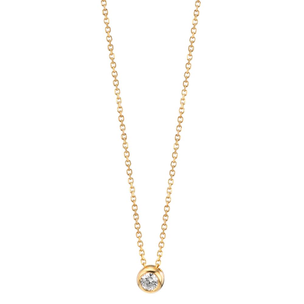 Nyakékek 750/18 K sárga arany Gyémánt 0.05 ct, w-si 42-45 cm