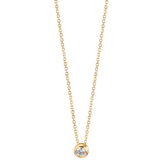 Nyakékek 750/18 K sárga arany Gyémánt 0.05 ct, w-si 42-45 cm