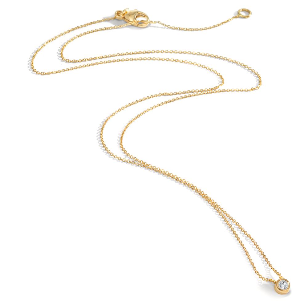 Nyakékek 750/18 K sárga arany Gyémánt 0.05 ct, w-si 42-45 cm