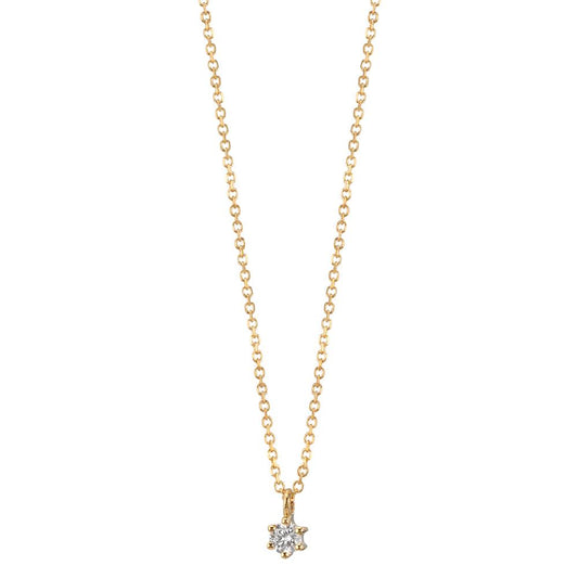 Nyakékek 750/18 K sárga arany Gyémánt 0.05 ct, w-si 42-45 cm