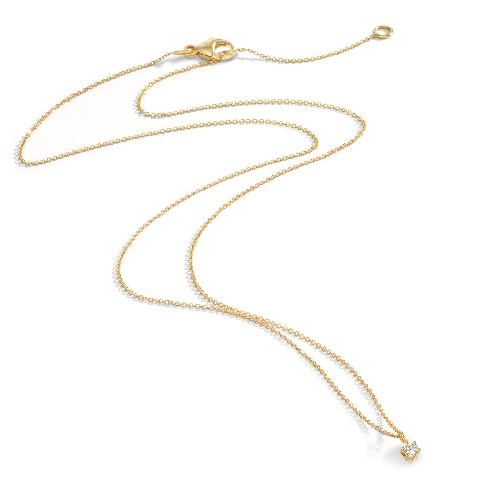 Nyakékek 750/18 K sárga arany Gyémánt 0.05 ct, w-si 42-45 cm