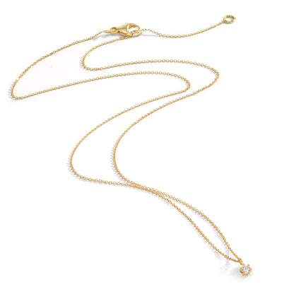 Nyakékek 750/18 K sárga arany Gyémánt 0.05 ct, w-si 42-45 cm