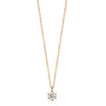 Nyakékek 750/18 K sárga arany Gyémánt 0.10 ct, w-si 42-45 cm