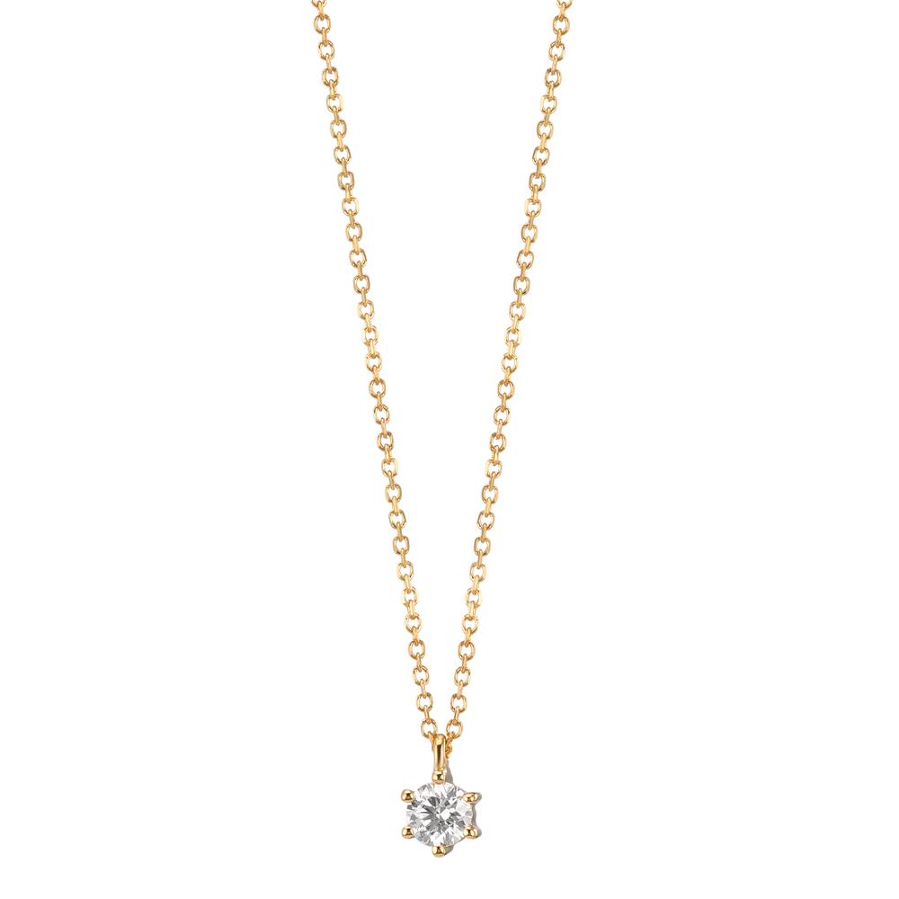 Nyakékek 750/18 K sárga arany Gyémánt 0.10 ct, w-si 42-45 cm