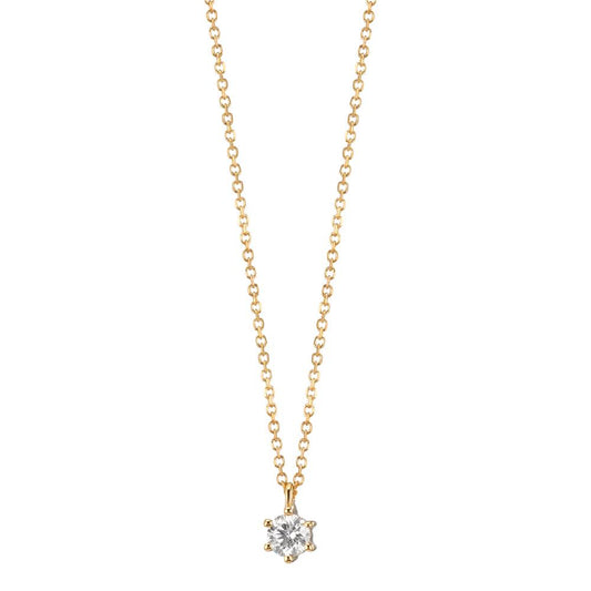 Nyakékek 750/18 K sárga arany Gyémánt 0.10 ct, w-si 42-45 cm