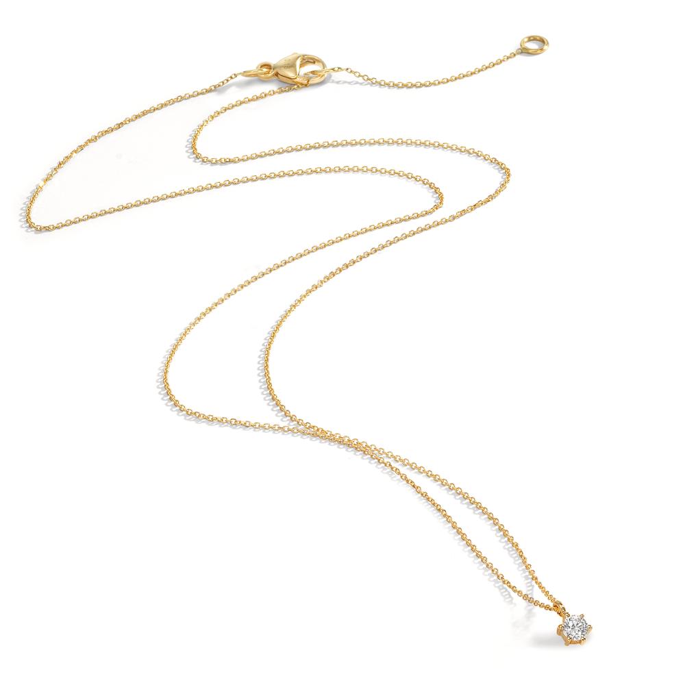 Nyakékek 750/18 K sárga arany Gyémánt 0.10 ct, w-si 42-45 cm