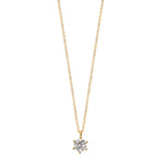 Nyakékek 750/18 K sárga arany Gyémánt 0.25 ct, w-si 42-45 cm