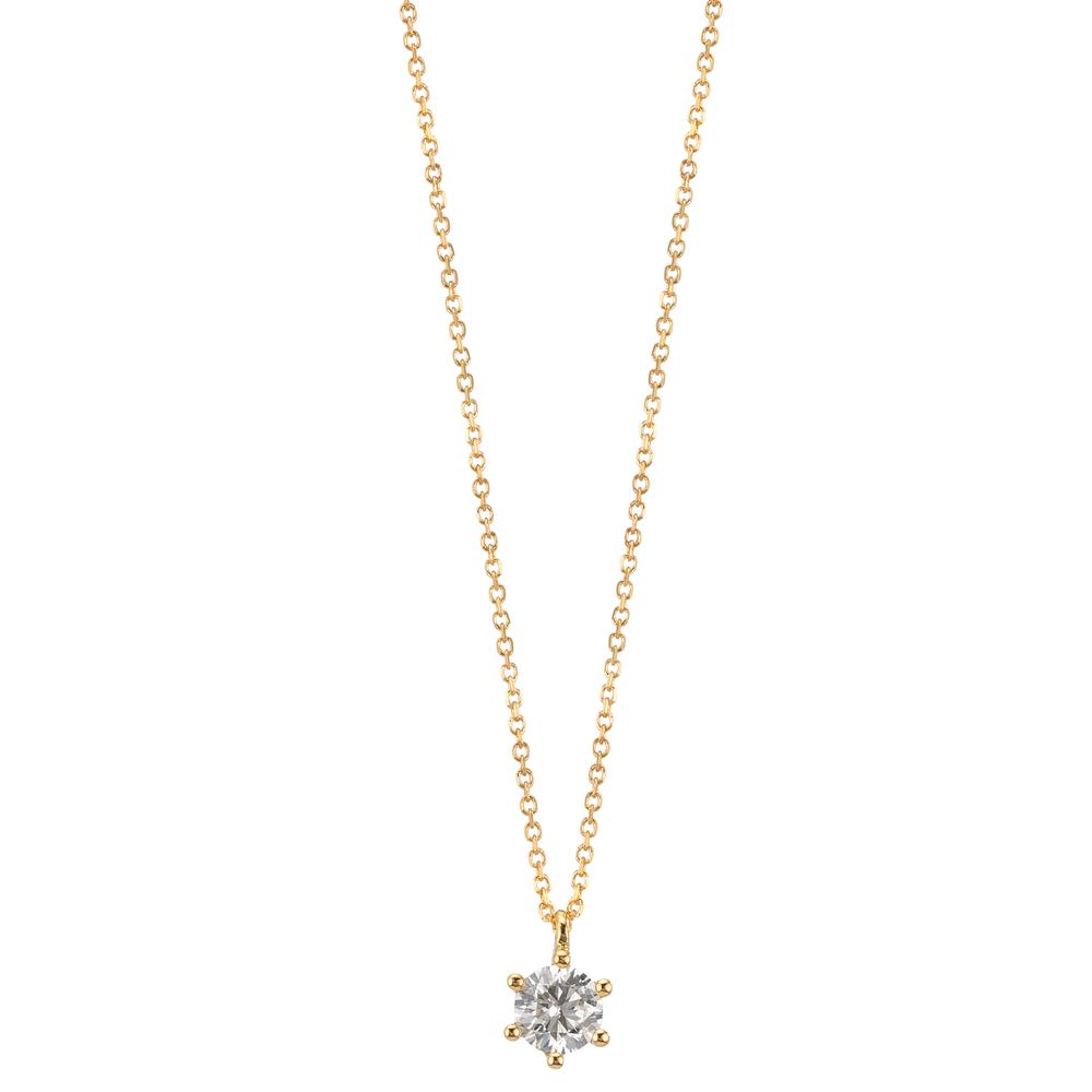 Nyakékek 750/18 K sárga arany Gyémánt 0.25 ct, w-si 42-45 cm