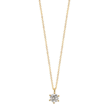 Nyakékek 750/18 K sárga arany Gyémánt 0.25 ct, w-si 42-45 cm