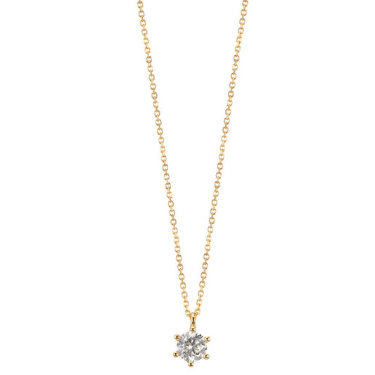 Nyakékek 750/18 K sárga arany Gyémánt 0.25 ct, w-si 42-45 cm