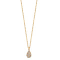 Nyakékek 750/18 K sárga arany Gyémánt 0.04 ct, 9 Kövek, w-si 42-45 cm