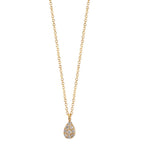 Nyakékek 750/18 K sárga arany Gyémánt 0.04 ct, 9 Kövek, w-si 42-45 cm