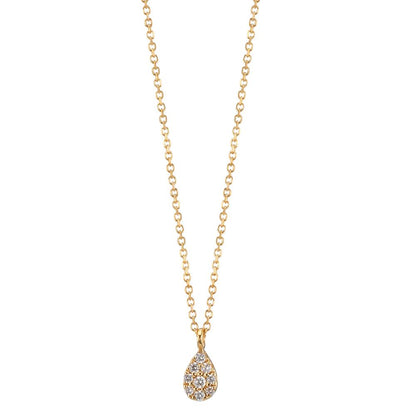 Nyakékek 750/18 K sárga arany Gyémánt 0.04 ct, 9 Kövek, w-si 42-45 cm