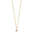 Nyakékek 750/18 K sárga arany Gyémánt 0.03 ct, w-si 42-45 cm