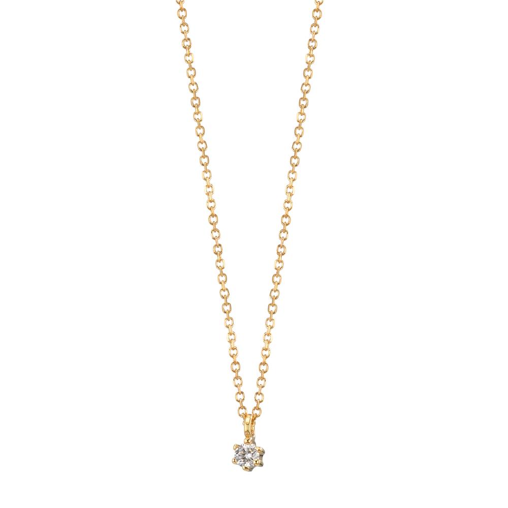 Nyakékek 750/18 K sárga arany Gyémánt 0.03 ct, w-si 42-45 cm