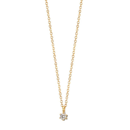 Nyakékek 750/18 K sárga arany Gyémánt 0.03 ct, w-si 42-45 cm