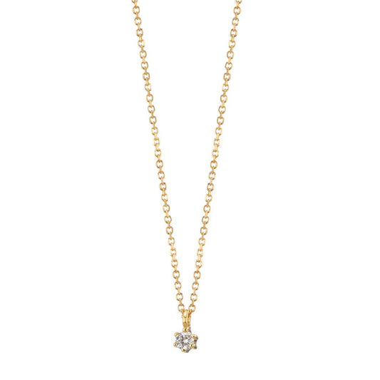 Nyakékek 750/18 K sárga arany Gyémánt 0.03 ct, w-si 42-45 cm