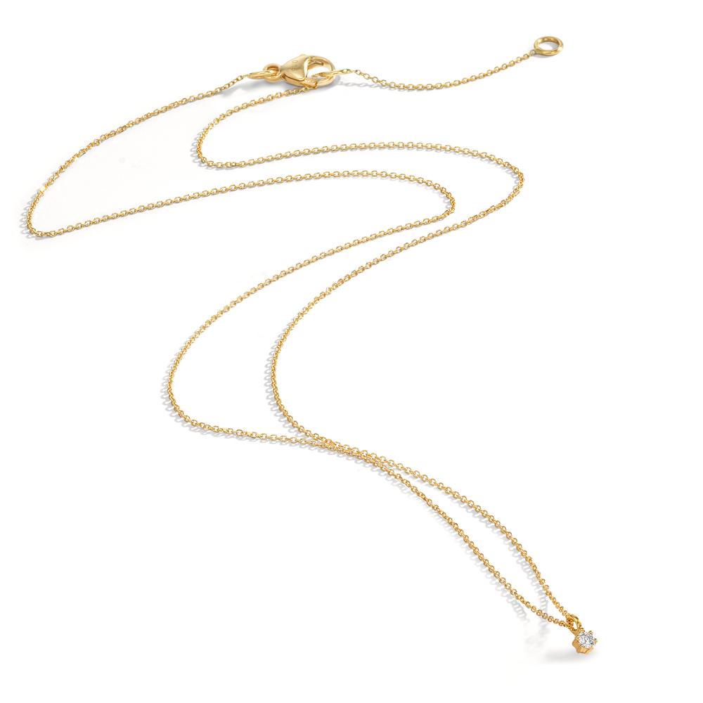 Nyakékek 750/18 K sárga arany Gyémánt 0.03 ct, w-si 42-45 cm