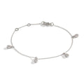 Karkötő 750/18 K fehér arany Gyémánt 0.32 ct, 36 Kövek, w-si 16-19 cm