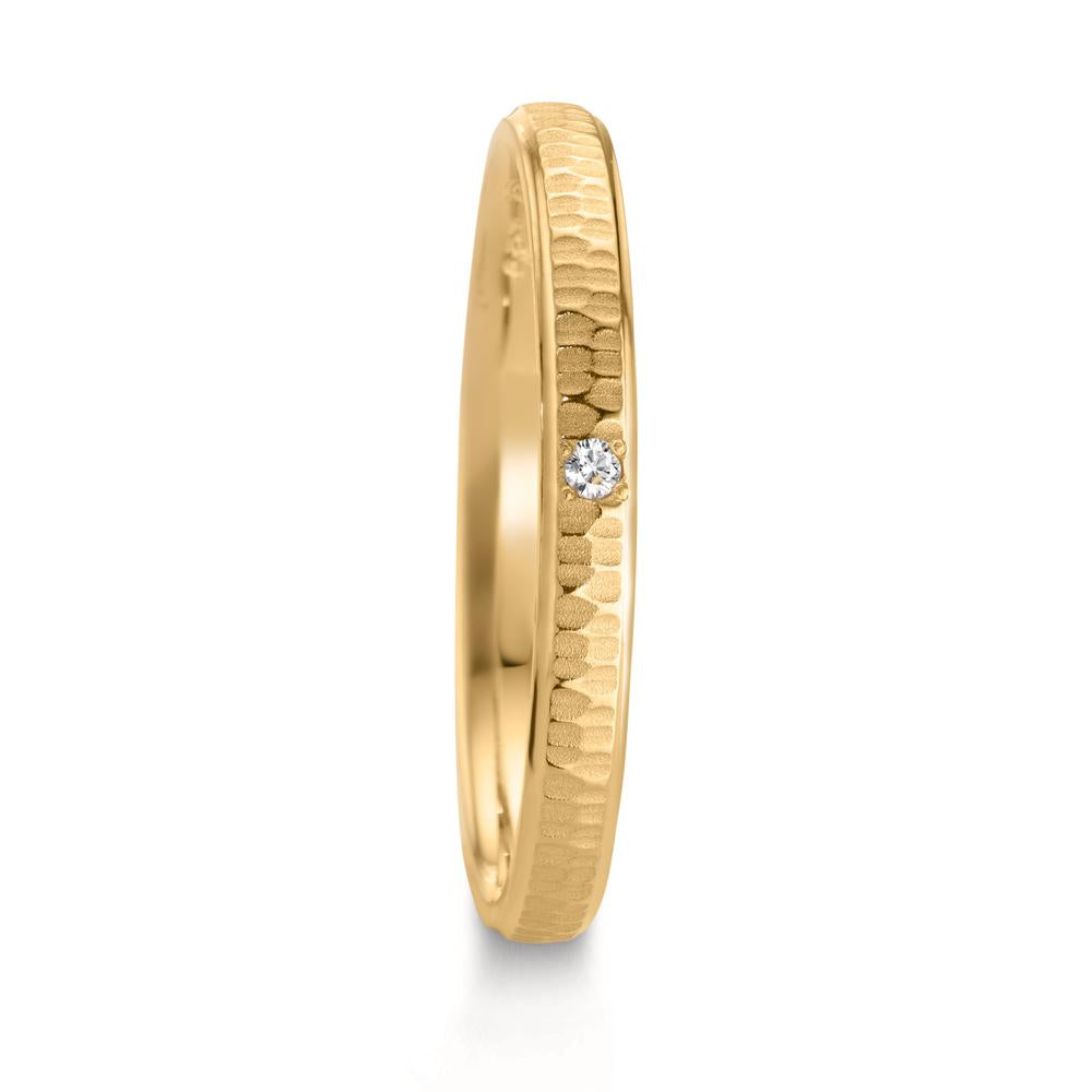 Partnergyűrű 750/18 K sárga arany Gyémánt 0.014 ct, w-si