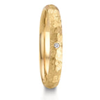Partnergyűrű 750/18 K sárga arany Gyémánt 0.014 ct, w-si