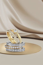 Szoliter gyűrű 750/18 K sárga arany Gyémánt 0.20 ct, w-si